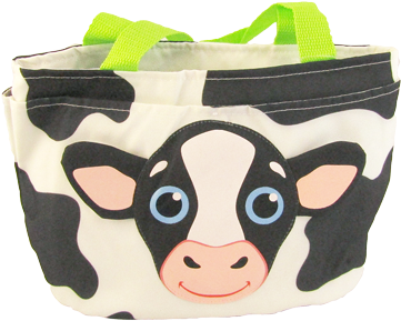 Cute Cow Tote Bag - Tote Bag (500x400), Png Download