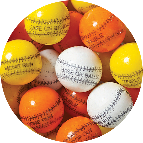 Baseball 1" Gumballs - Baseball (500x500), Png Download
