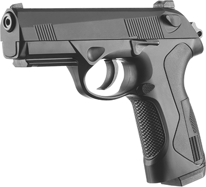 Gun - Pistola .40 Smith Wesson (401x365), Png Download