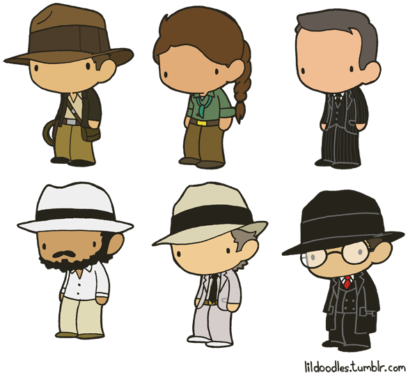 Indiana Jones Clipart Chibi - Indiana Jones And The Raiders Of The Lost Ark Toht (600x549), Png Download