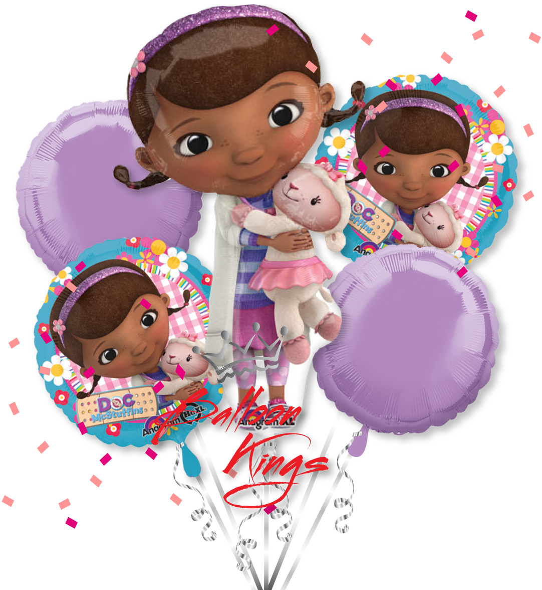 Doc Mcstuffins Bouquet - Doc Mcstuffins 4th Birthday (1280x1280), Png Download