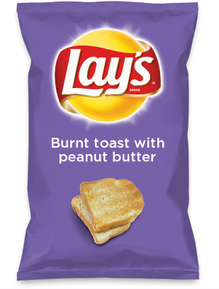 Wouldn't Burnt Toast With Peanut Butter Be Yummy As - Lay's Sour Cream & Onion Potato Chips 1.5 Oz Bags (308x423), Png Download