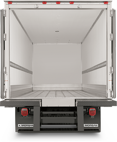 Fabricated Refrigerated Cargo Van Container - Inside Box Truck (387x466), Png Download