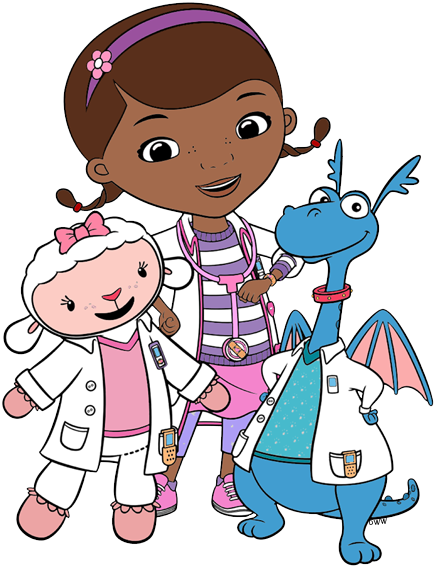 Hallie Doc Mcstuffins, Stuffy, - Doc Mcstuffins Open Greeting Card (436x567), Png Download