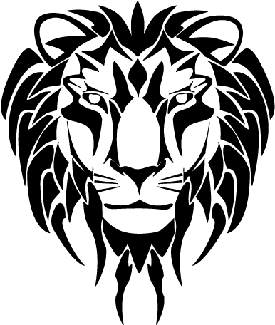 Pin Lion Head Free Tattoo Design From Itattooz On Pinterest - Tattoo (612x792), Png Download
