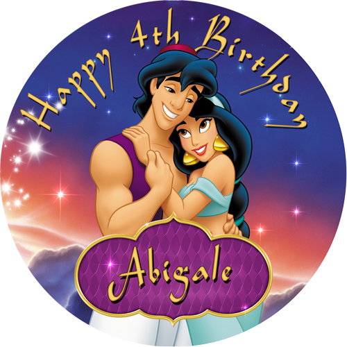 Aladdin And Jasmine (500x500), Png Download