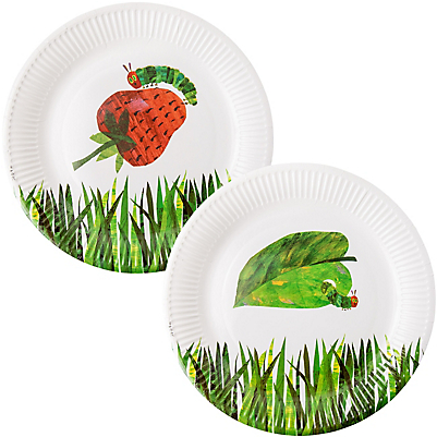 The Very Hungry Caterpillar Plates - Very Hungry Caterpillar Lunch Plates 12ct Birthday (400x544), Png Download