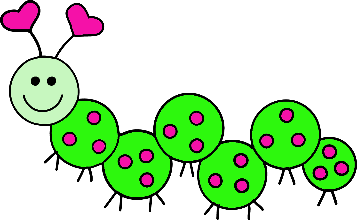 Cartoon Caterpillar With Many Legs Royalty Free Picture - Clipart Images Of Caterpillars (1473x909), Png Download