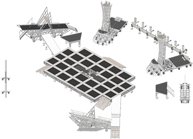 All - Lady Gaga Super Bowl Stage Design (420x311), Png Download