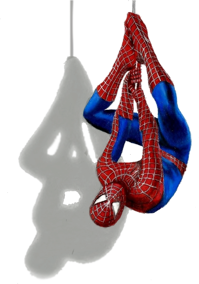 Drawn Spider 3d Design - Spider Man 3d Png (718x1000), Png Download