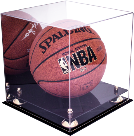 Basketball Display Case <br> With Mirror<br> <sub> - Better Display Cases: Basketball Display Case With (480x474), Png Download