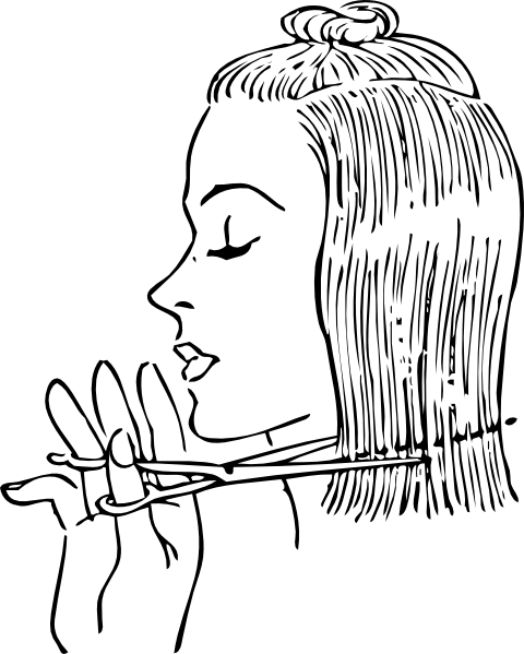 How To Set Use Fashion Cutting Women S Hair Svg Vector (480x599), Png Download