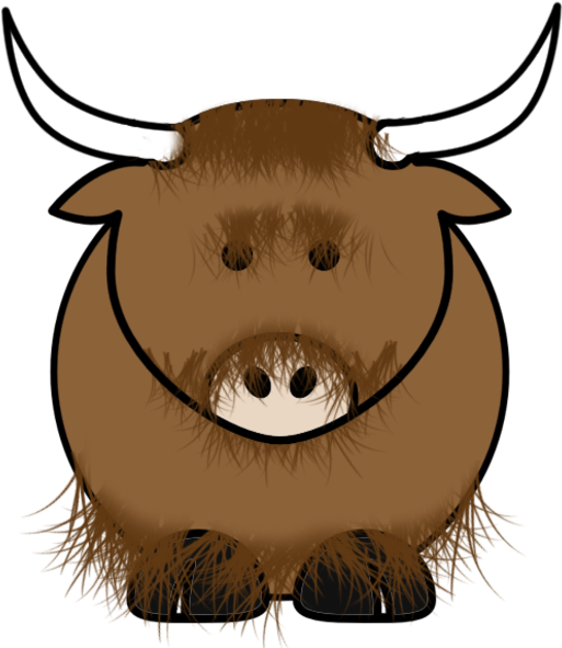 Yak Clipart - Cartoon Yak Png (539x600), Png Download