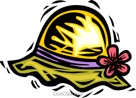 Summer Hat Royalty Free Vector Clip Art Illustration - Sommerhut Clipart (480x346), Png Download
