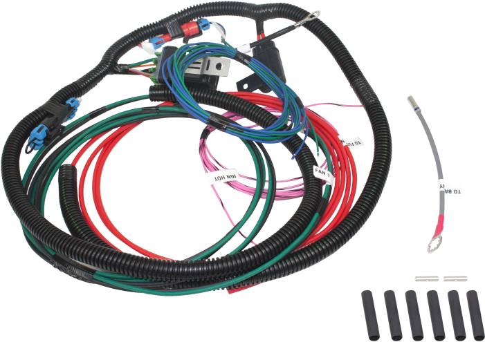 Wire Harness Single Fan Single 40 Amp Relay Positive - Fan (1000x667), Png Download