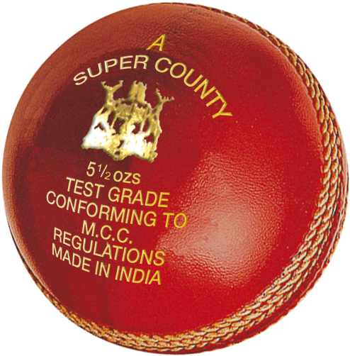 Super County Grade A Cricket Ball - Gm Clubman Cricket Ball (661x649), Png Download