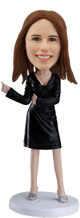 Personalized Bobblehead Dancing Girl - Girl Bobble Head (400x458), Png Download