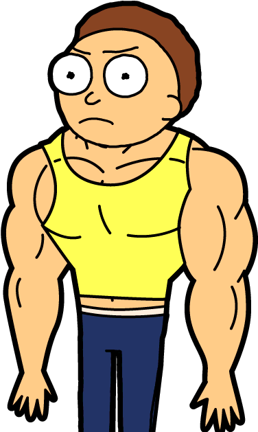 Pm-054 - Rick And Morty Hawaii (402x650), Png Download