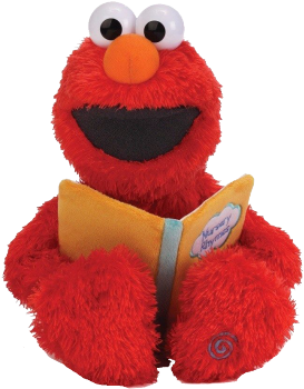 Sesame Street 4044044 12-inch Nursery Rhyme Elmo - Sesame Street Nursery Rhyme Elmo 15" Plush (380x380), Png Download