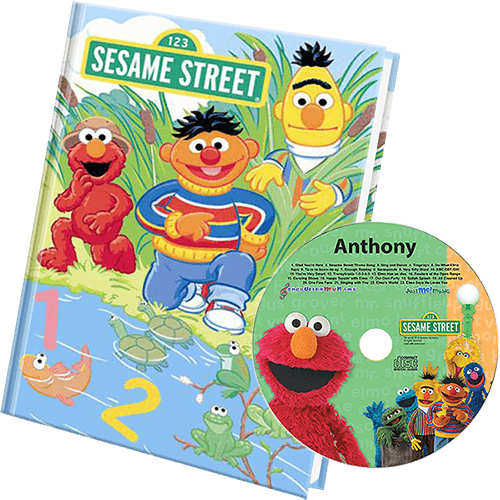 Sesame Street Personalized Book And Music - Sesame Street Lets Count Personalised Book (500x500), Png Download