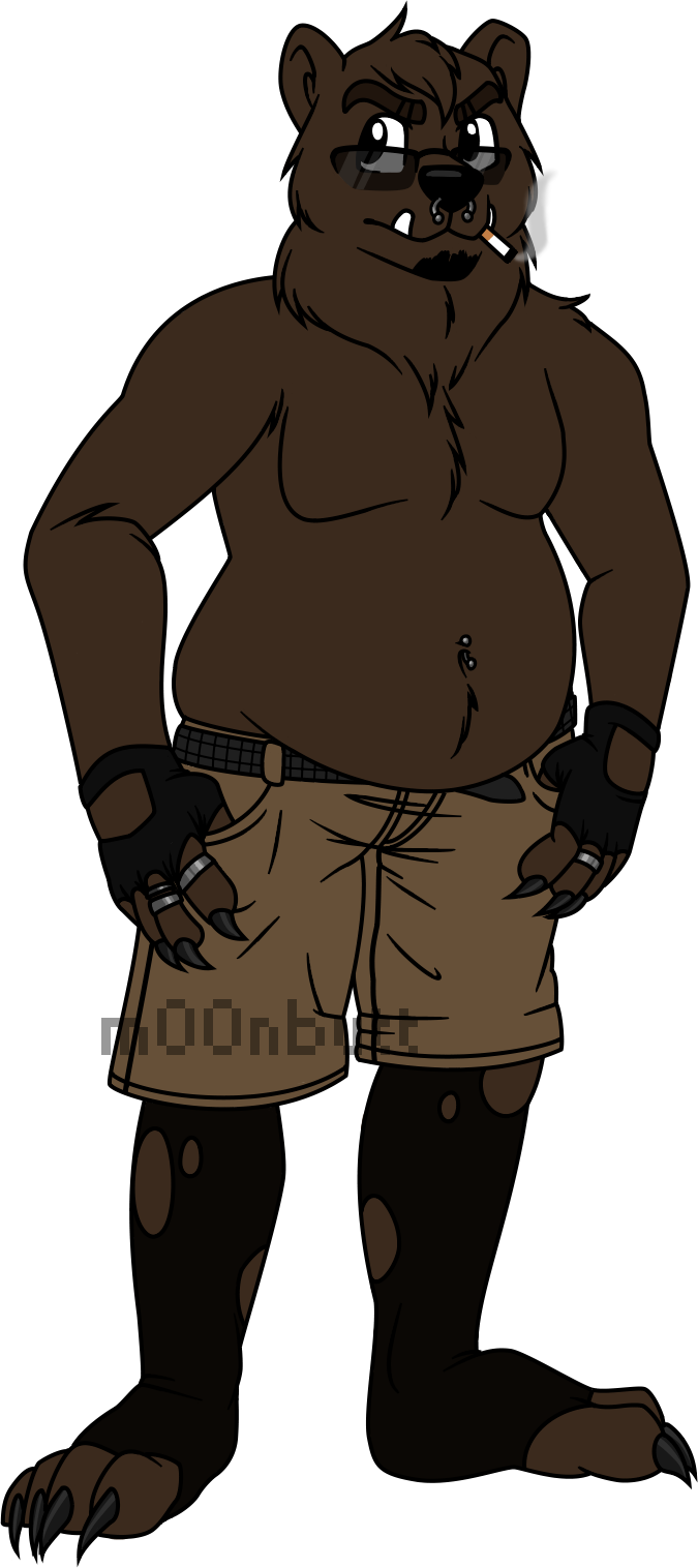 Buff Bear - Anthro Bear Buff Porn (675x1516), Png Download