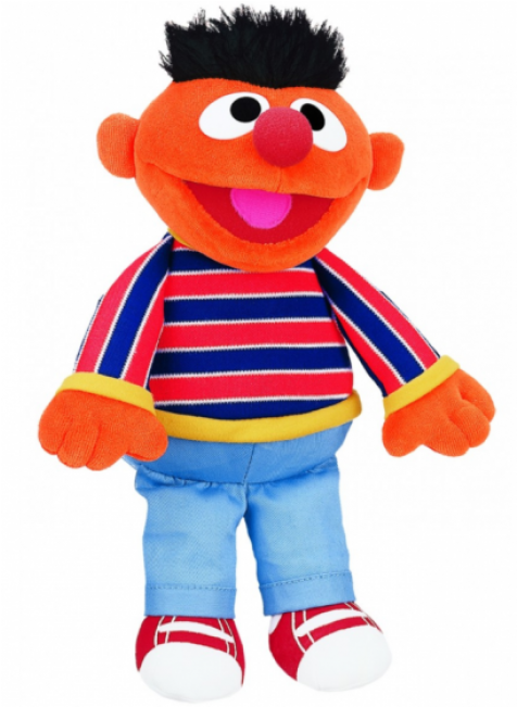 Sesame Street Soft Toy Ernie - Gund Sesame Street Ernie Plush Toy (650x650), Png Download