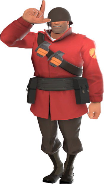Png - Team Fortress 2 Солдат (350x618), Png Download
