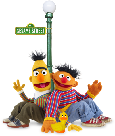 Bert & Ernie For Your Garmin Gps - Muppets Bert And Ernie (408x477), Png Download