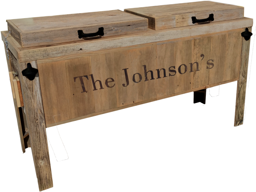 Hrcodbl1 1 Line Engraved On A Double Cooler - Cooler (1000x690), Png Download