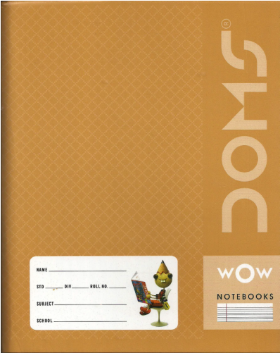Doms Double Line Notebook Of 172 Pages - Doms Notebook (500x500), Png Download
