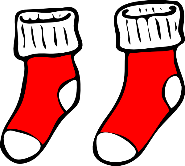 Free Sock Hop Clip Art - Socks Clipart Png (600x539), Png Download