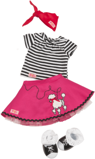 //s3 Ca Central - Our Generation Retro Bop Til You Drop Doll's Outfit (600x600), Png Download