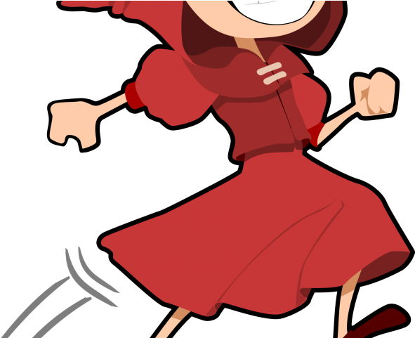 Hop Clipart Jumping - Little Red Riding Hood Png (640x480), Png Download