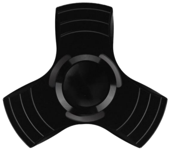 Black Fidget Spinner Objects - Fidget Spinner (360x360), Png Download