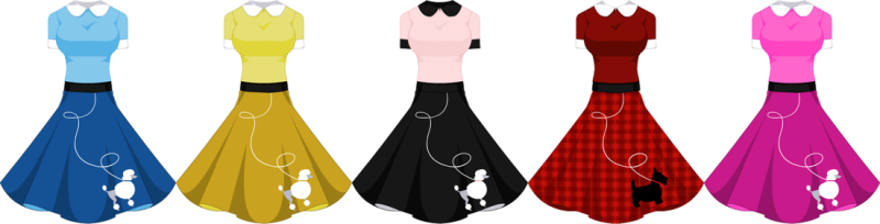 Pin Sock Hop Clipart - Illustration (800x204), Png Download