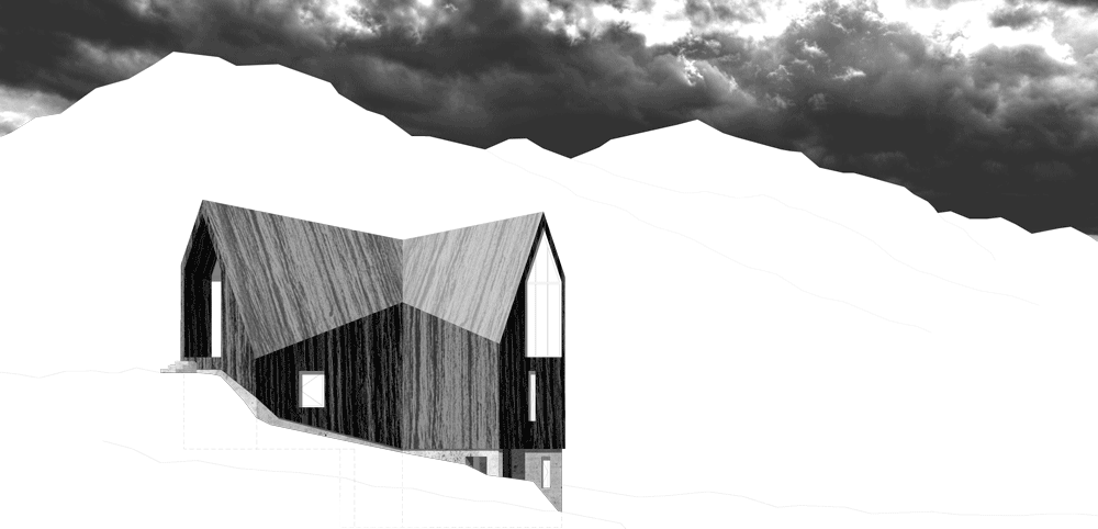 South Side Elevation Of House At Camusdarach Sands - House At Camusdarach Sands Near Mallaig By Raw Architecture (1000x482), Png Download