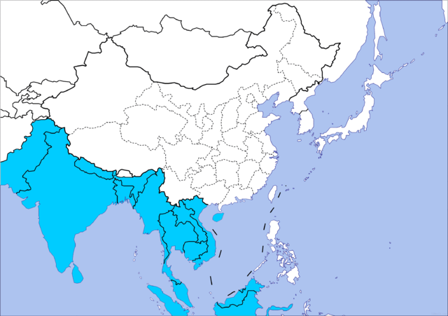 Muhammad Idea 1 Hinduism - Blank Map Of East Asia (640x451), Png Download