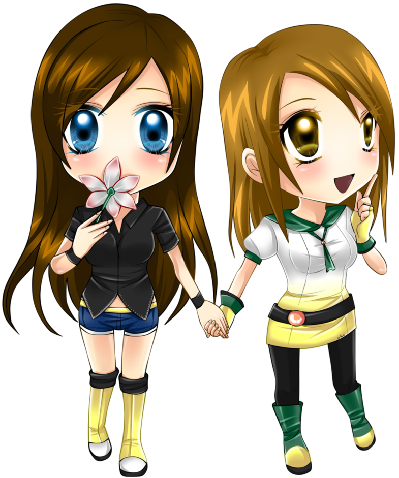 Gong Xiao Man And Yao Yao - Girls 2 Best Friend Cartoon (816x978), Png Download