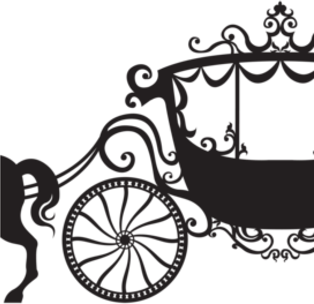 Horse And Carriage Clipart 28 Collection Of Cinderella - Carriage Silhouette (1024x1024), Png Download