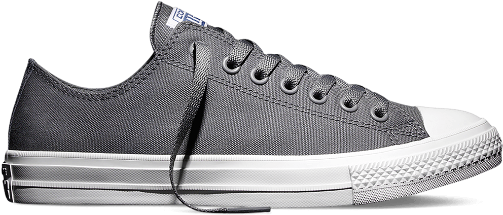 Converse Chuck Taylor All Star Ii Low 'charcoal' - Charcoal Chuck Taylor All Stars (1000x440), Png Download