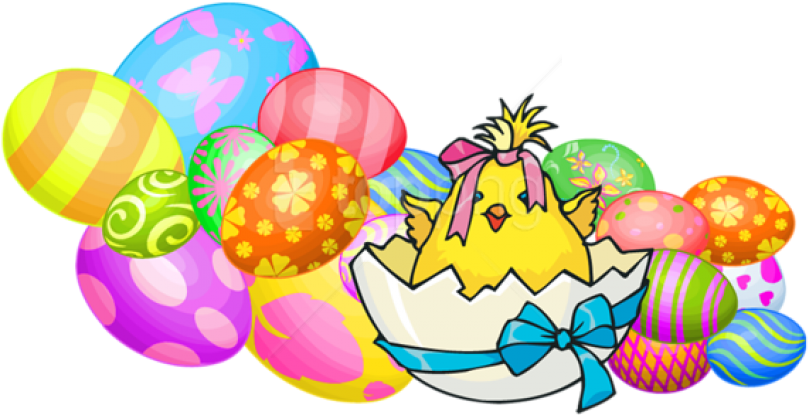 Vector Freeuse Chicken And Eggs Clipart - Easter Chicks And Bunnies (793x424), Png Download