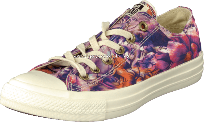 Lovely Converse Print Textile Ox Flower Sports Cheaps - Converse Classic All Star Chuck Taylor Trainers In (705x422), Png Download