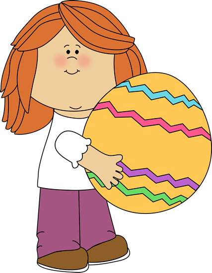 Easter Kids Clip Art - Easter Kids Clipart (427x550), Png Download