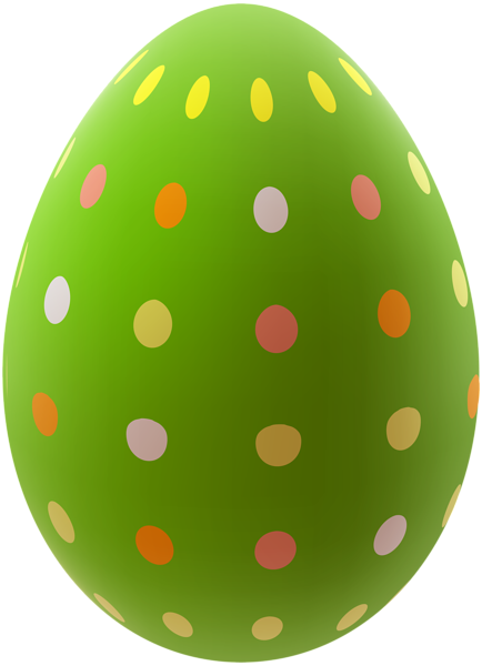 Easter Egg Green Png Clip Art Image - Easter Egg (434x600), Png Download