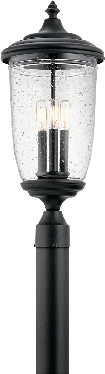 Yorke 3 Light Outdoor Post Mount Textured Black - Lighting (1200x1200), Png Download