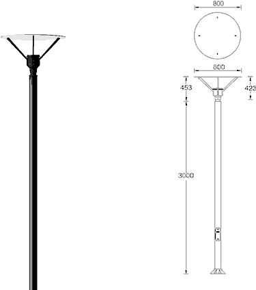 Syndy Symmetrical Post Top Conventional Dwg - Symmetry (600x470), Png Download