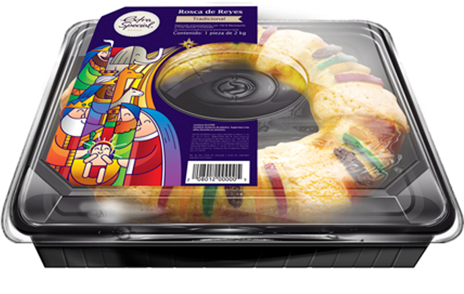 Rosca De Reyes Tradicional - Empaque Para Rosca De Reyes (700x432), Png Download