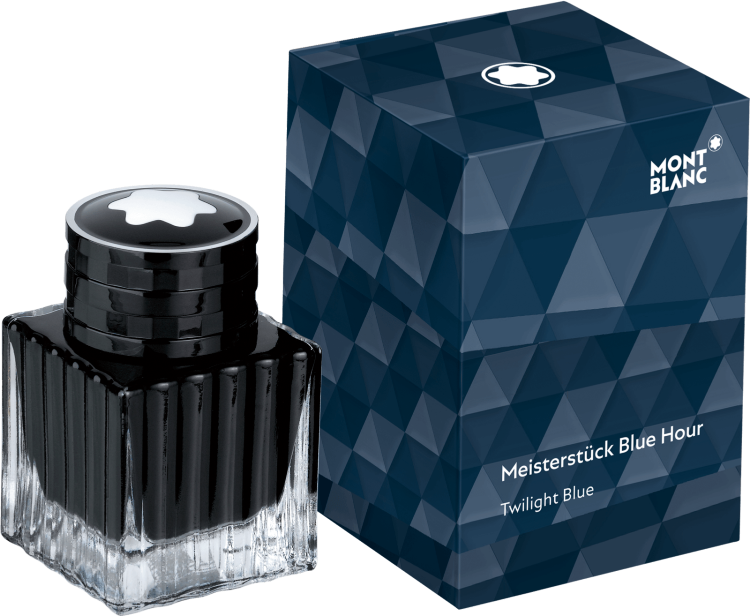 Ink Bottle Meisterstück Blue Hour, Twilight Blue, 30ml - Montblanc Meisterstück Blue Hour Twilight Blue Ink (1500x1500), Png Download