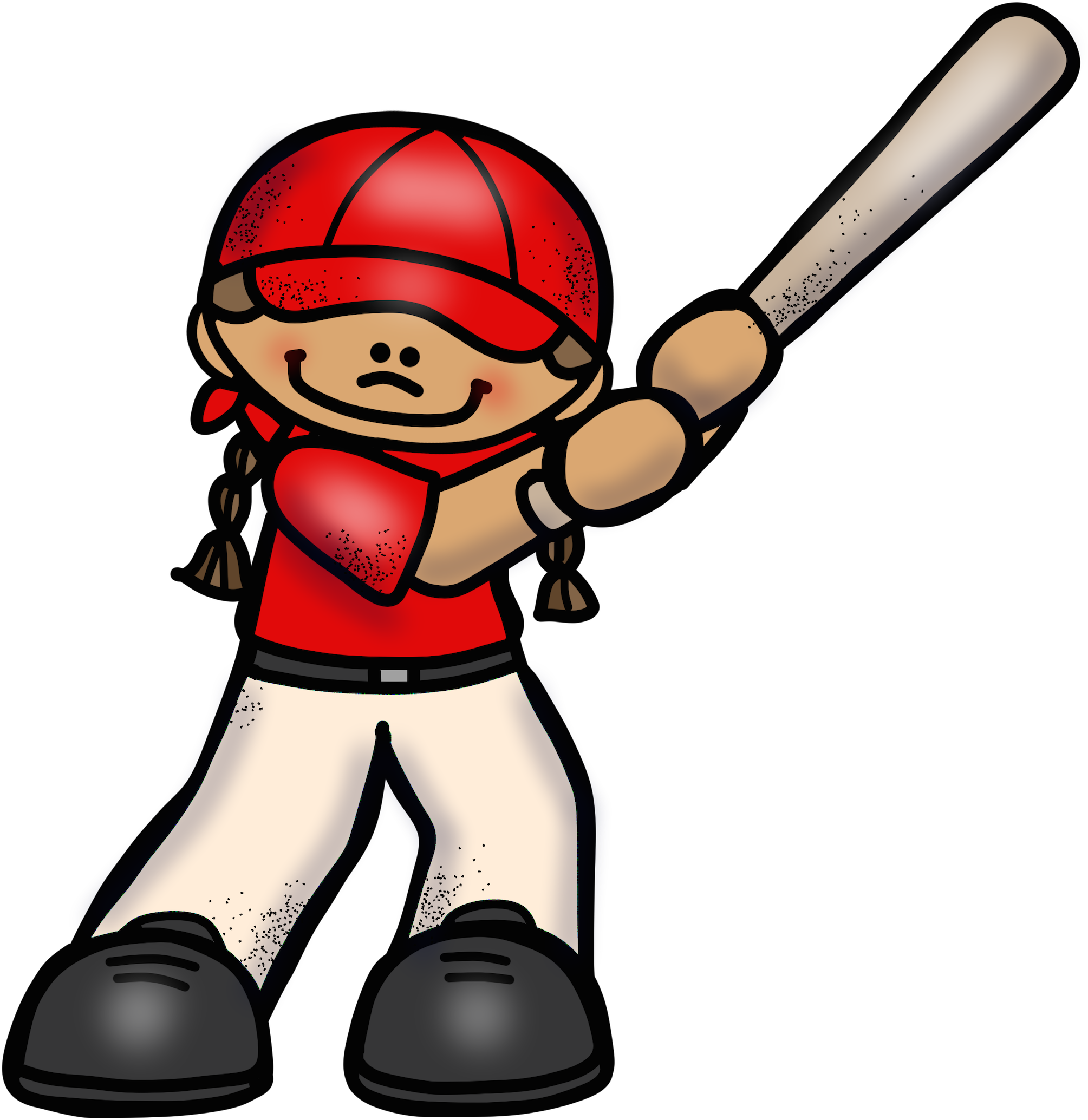 Baseball-girl - Calendar (2028x2100), Png Download