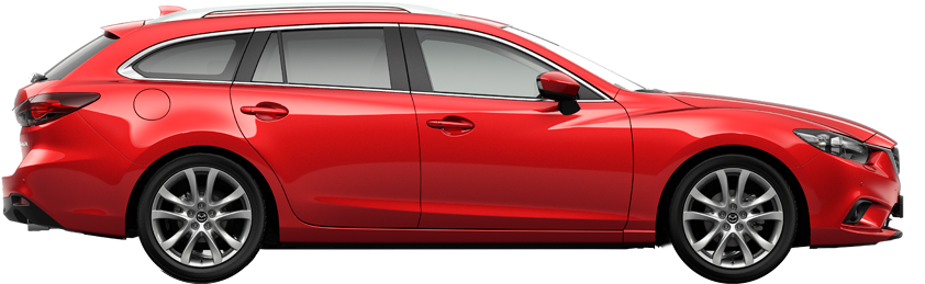 Mazda 3 Astina Soul Red Sedan (866x300), Png Download